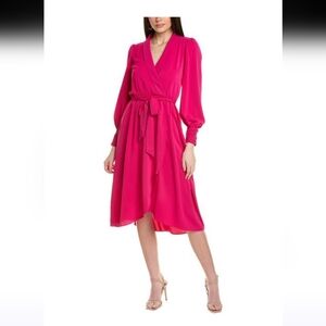 Julia Jordan raspberry pink Midi dress